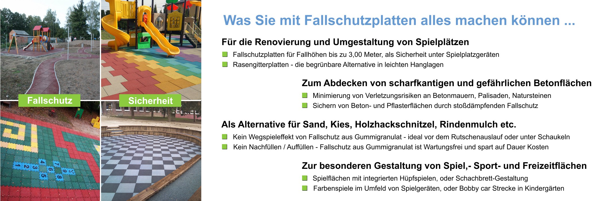 grüner Boden mit roten und gelben Linien